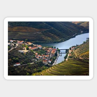 Pinhao town & Douro river - Portugal Sticker